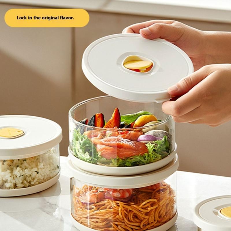 Heat Resistant Glass Meal Preparation Container With Lid Ideal For Students Professionals Stackable Lunch Box