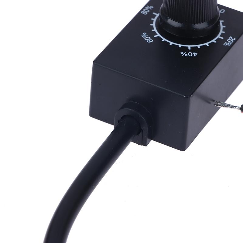Мини DC 0-10В 1-10В Диммер с ручкой 0-100% шкала Электронный потенциометр для светодиодных диммируемых ламп для выращивания Драйвер питания