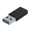 Переходник-конвертер TypeC гнездо на USB3.0 штекер USB быстрая зарядка компьютерные аксессуары(черный )