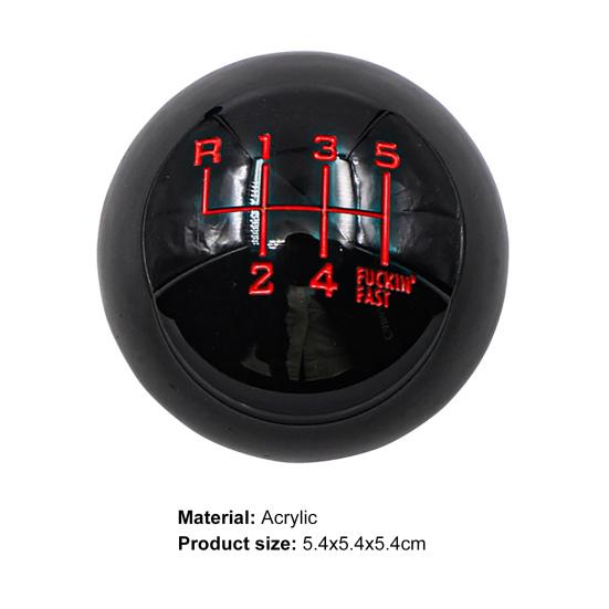 SK110 Отличная передача, 5-скоростная ручка переключения передач, портативная установка, акриловая шариковая головка переключения передач для