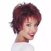 Синтетические парики с челкой для женщин, короткие натуральные волнистые вьющиеся волосы, винно-красный ежедневный парик для косплея, женский парик из высокотемпературного волокна