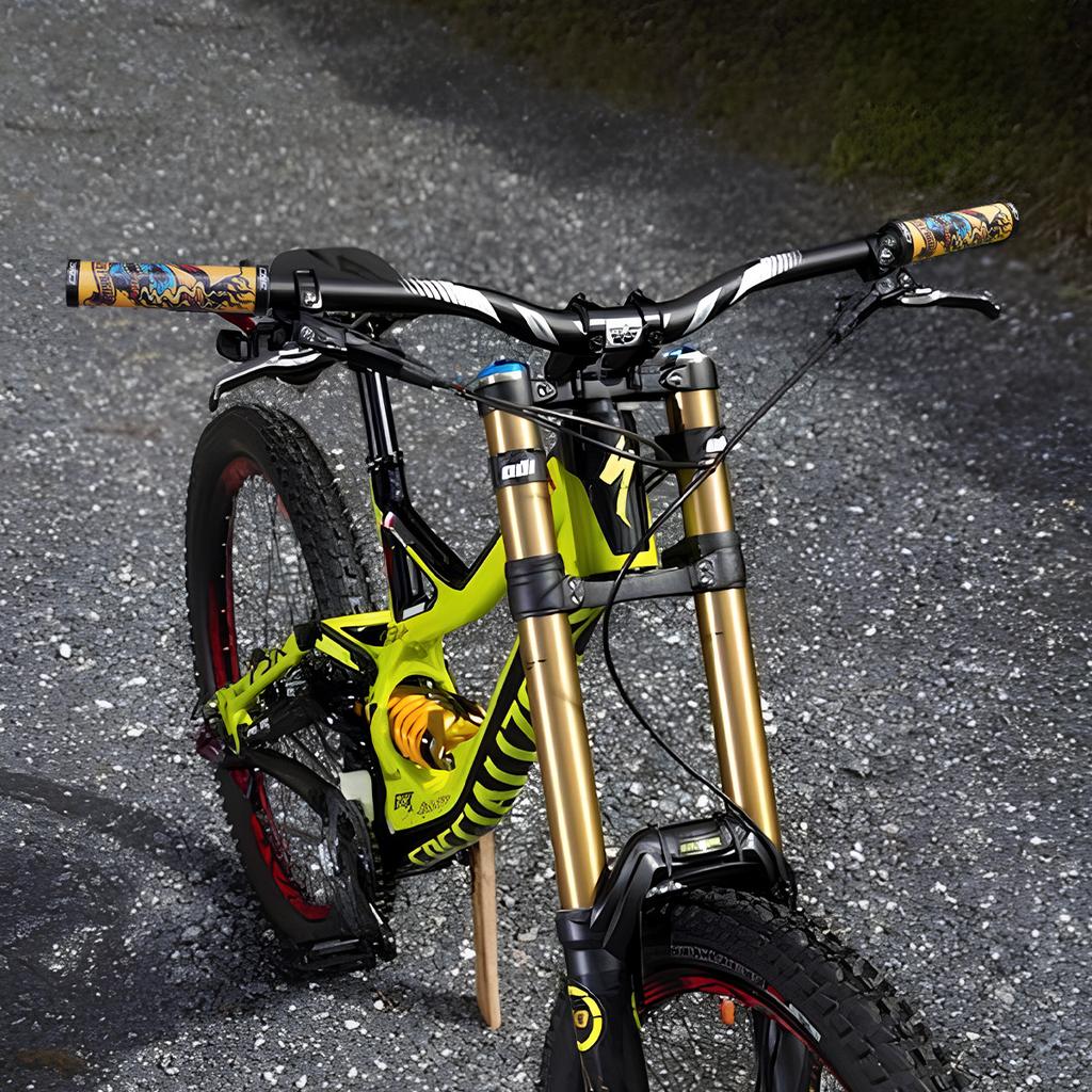 CNCLOL Велосипедные Рукоятки Руля Ультралегкие MTB Рукоятки Руля Противоскользящие Амортизирующие Двойной Зажим 22 мм Руль Складные