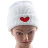 Woolen Heart Knitted Hat Solid Color Love Skullies Beanies Warm Female