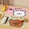 Cute Insulated Dining Table Mat With Nylon Straps,Foldable Non-slip Placemat,Waterproof&Oil Proof Pot Mat,Dish Pad