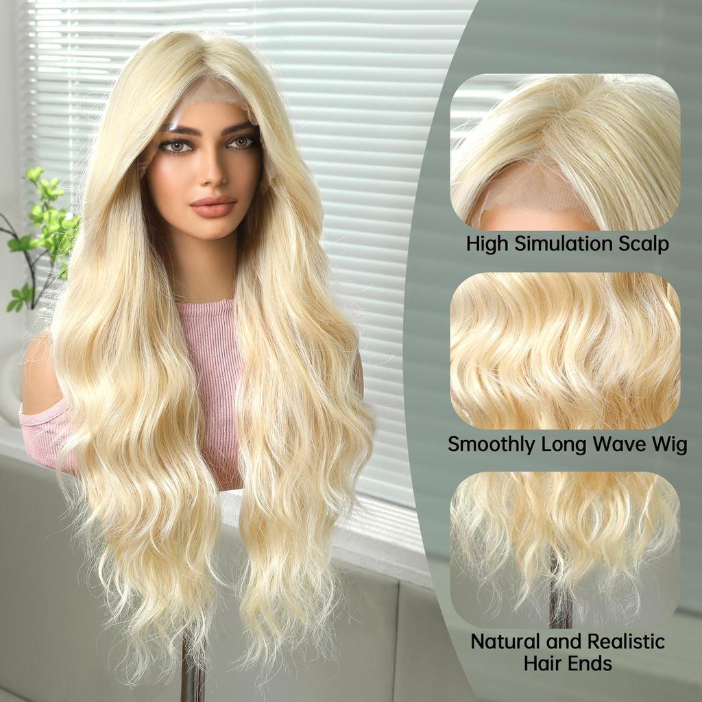 ALAN EATON Парики из кружева HD 13x6, синтетические длинные волнистые волосы, парики с эффектом омбре, парики для повседневного использования, для вечеринок, для белых женщин, термостойкие