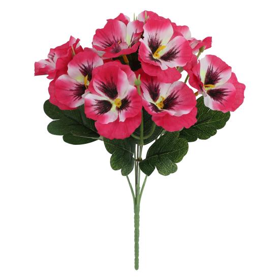 Искусственные цветы анютины глазки, устойчивые к ультрафиолетовому излучению, многоразовые искусственные цветы анютины глазки, набор для вазы, сада, крыльца, патио, внутреннего и наружного домашнего декора