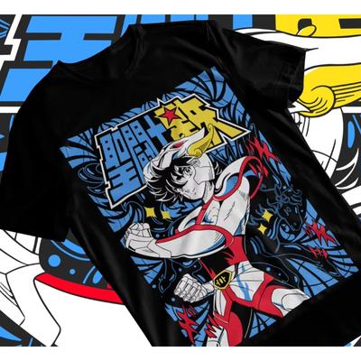Тренд Лето 2025 Косплей Аниме Saint Seiya Рыцари Зодиака Аниме Манга Унисекс Футболка Футболка Мягкая Футболка Уличная Одежда