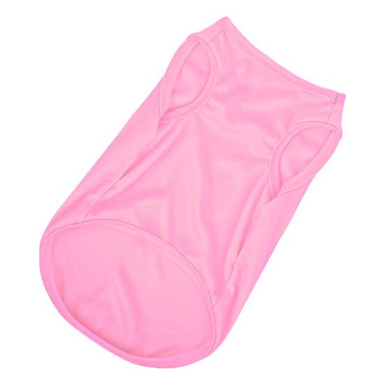 Жилет для собак, однотонная эластичная хлопковая футболка с круглым вырезом, летняя одежда для домашних животных, костюм щенка