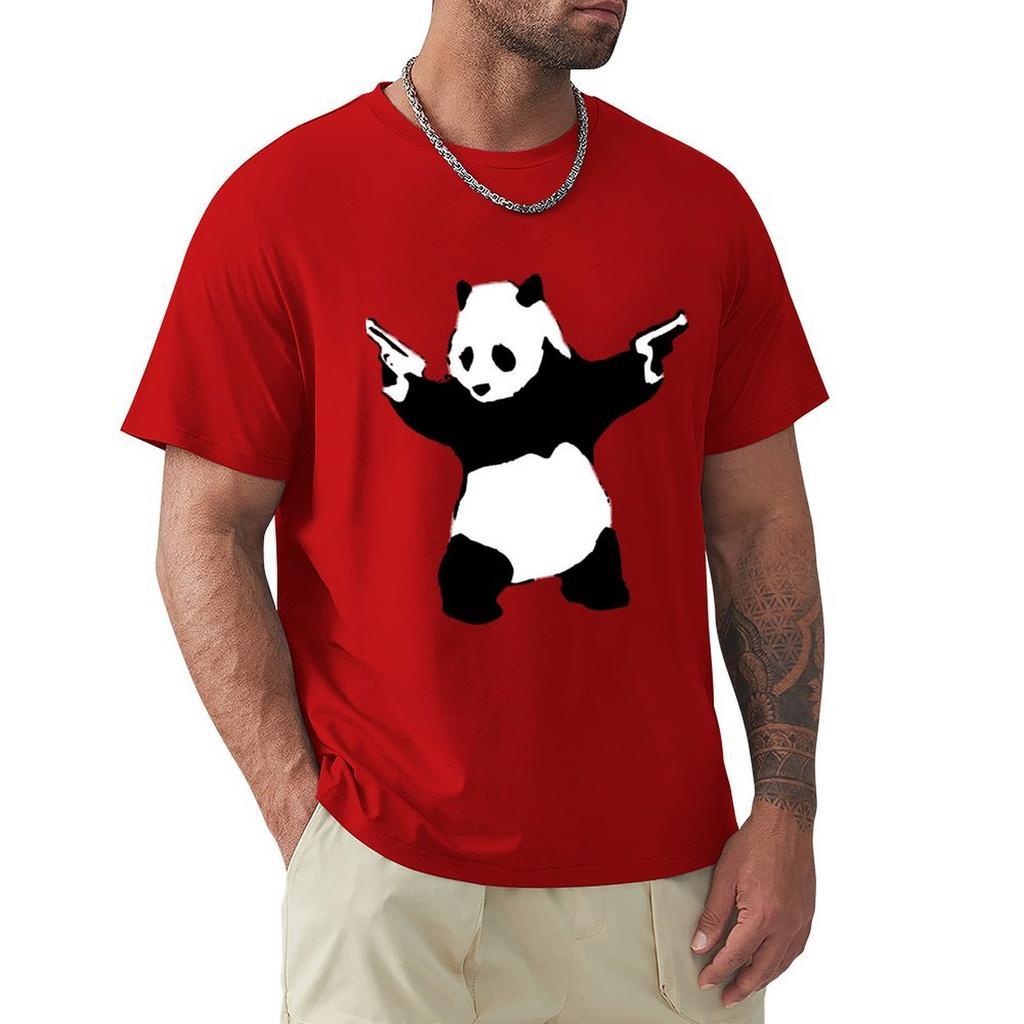 Футболка Bansky Panda, одежда для хиппи, свитшот, винтажные аниме-фигурки, мужская одежда