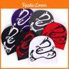 Dragon Animal Pattern Knit Hat For Winter Autumn Streetwear Warm Beanie
