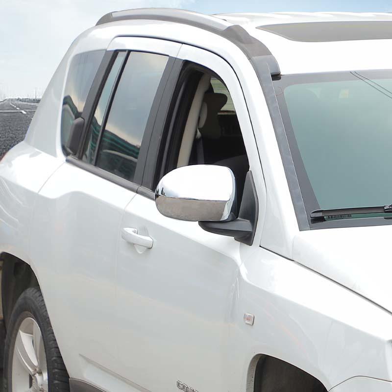 Декоративная рамка для зеркала заднего вида автомобиля Jeep Compass 2008-2016, наружные аксессуары для автомобиля, АБС-пластик