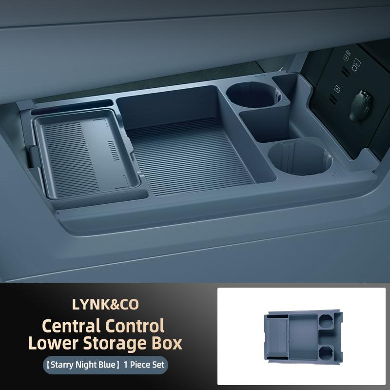 Suitable for Lynk & Co 900 Center Control Storage Box Armrest Box Lower Storage Box Car Interior Decoration Supplies Accessories