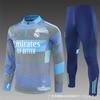 Mens Winter Half-Zip Long Sleeve Football Training Jersey Premium Player Version Argentina England Portugal Germany