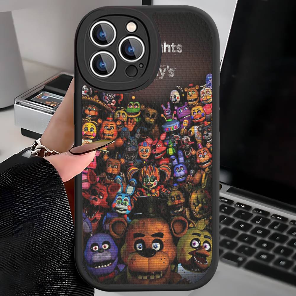 Кожаный чехол для телефона F-FNAF Five-nights-At-Freddys для iPhone 15 14 13 Pro Max 12 11 16 Plus Чехол для телефона