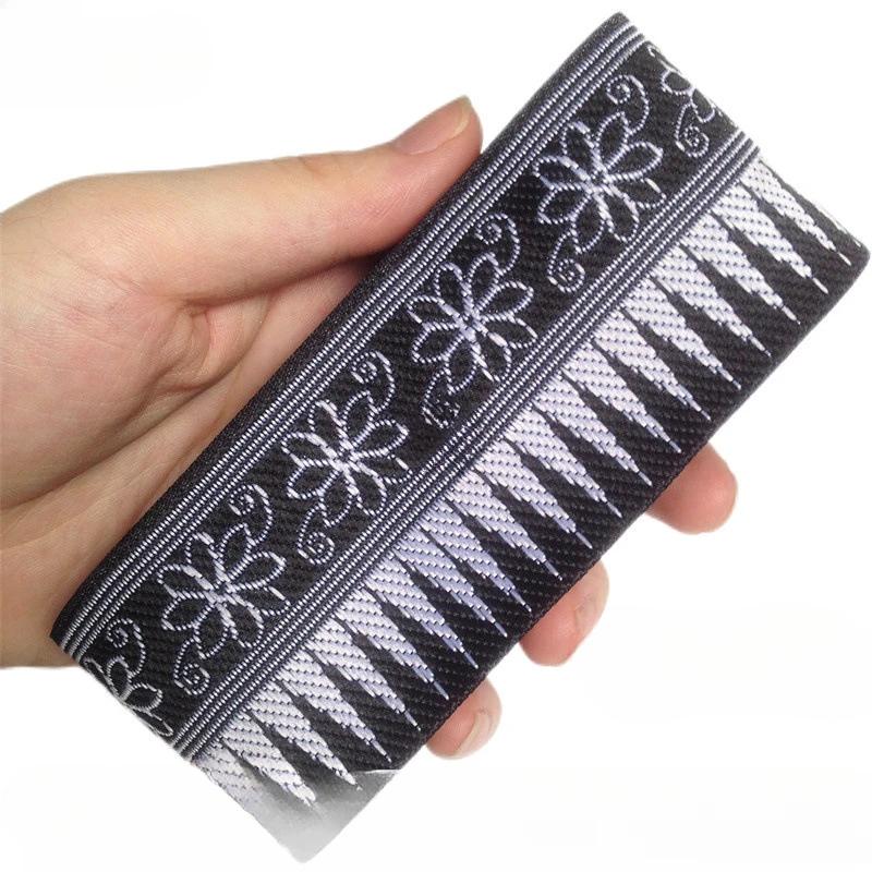 5cm Width 7Yard Vintage Ethnic Embroidery Style Ribbon DIY Clothes Bag Accessories Embroidered Applique Sewing Craft Fabric