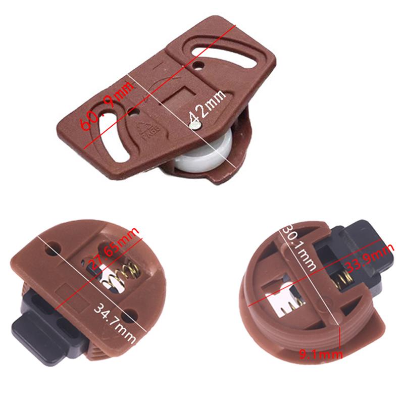 4 Pair Wardrobe Roller Sliding Door Gear Kit Furniture Sliding Door Roller Set