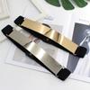 Mirror Silver Gold Elastic Cummerbunds Women Waist Belt Metal Elastic Belt Waist Corset Belts