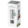 Electric Salt Pepper Mill Just Tilt Ceramic Blade Grind Stepless Adjustment Battery Operated Bottle 100ml with Lid Stainless Steel Stylish [Toffy] &