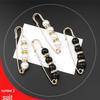 Pearl Brooch Skirt Waist Anti-Exposure Pin and Decorative Shirt Collar Button