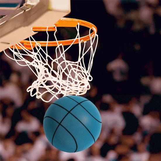 Бесшумный баскетбольный мяч для дриблинговых тренировок в помещении. Высокоплотный пенный баскетбольный мяч для тренировок в помещении. Бесшумный мяч.