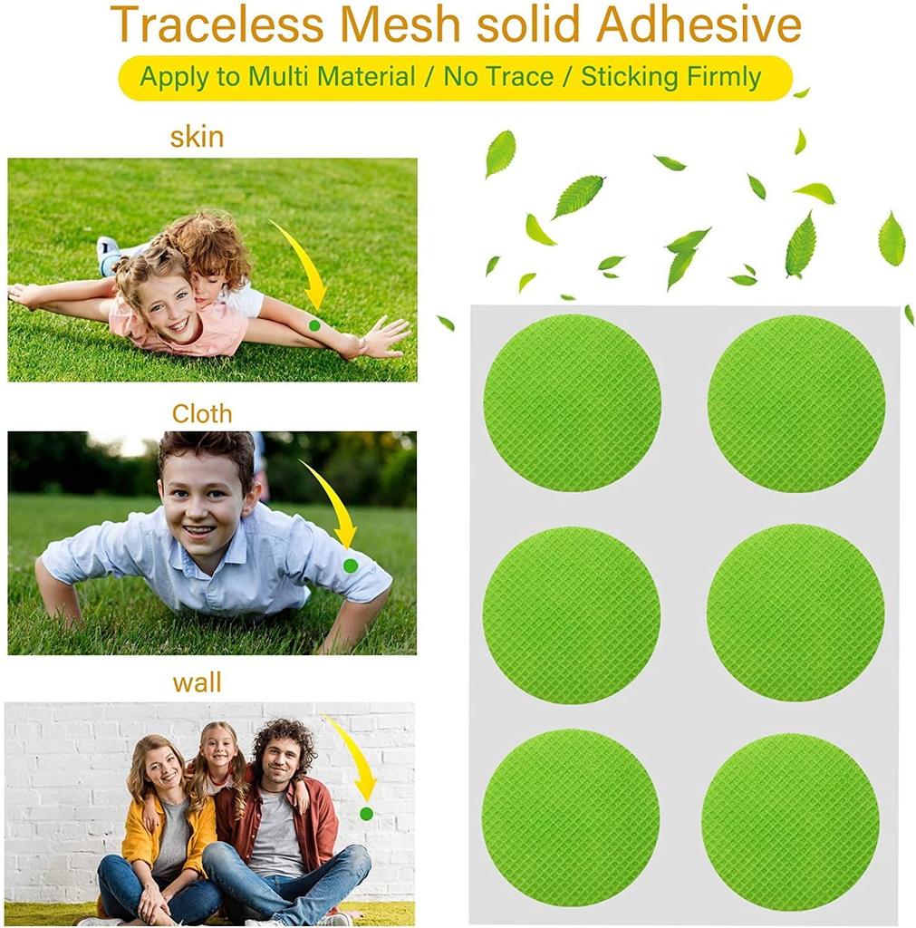 20 шт. детские противомоскитные пластыри, не повреждающие одежду, наклейки против укусов комаров, испаряющиеся на 360 градусов для летних путешествий на открытом воздухе