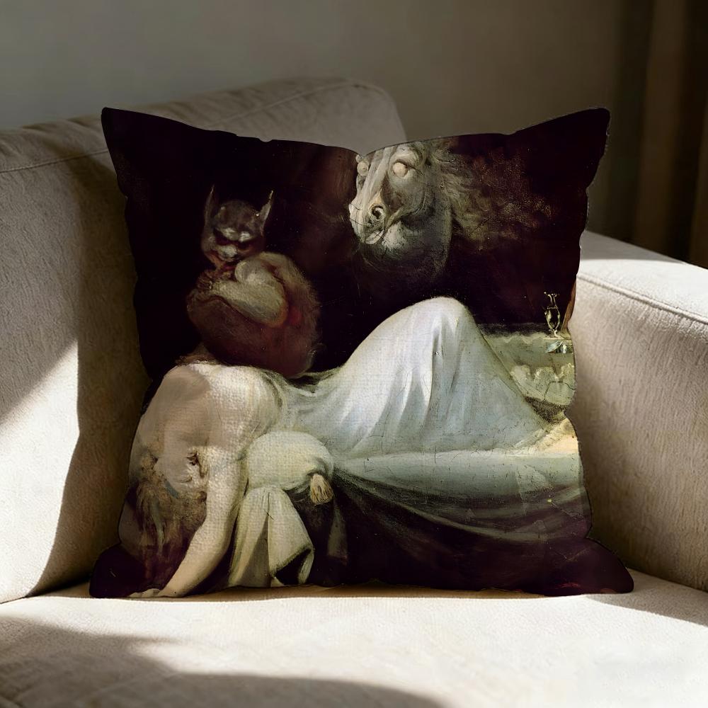 FFrancisco Goya Pillow Case Linen Pillow Covers Cover For Couch Living Room Bench Patio Floor Linen Home Decor