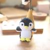 Fluffy Penguin Plush Toy Adorable Keychain Cartoon Bag Ornament Soft Stuffed