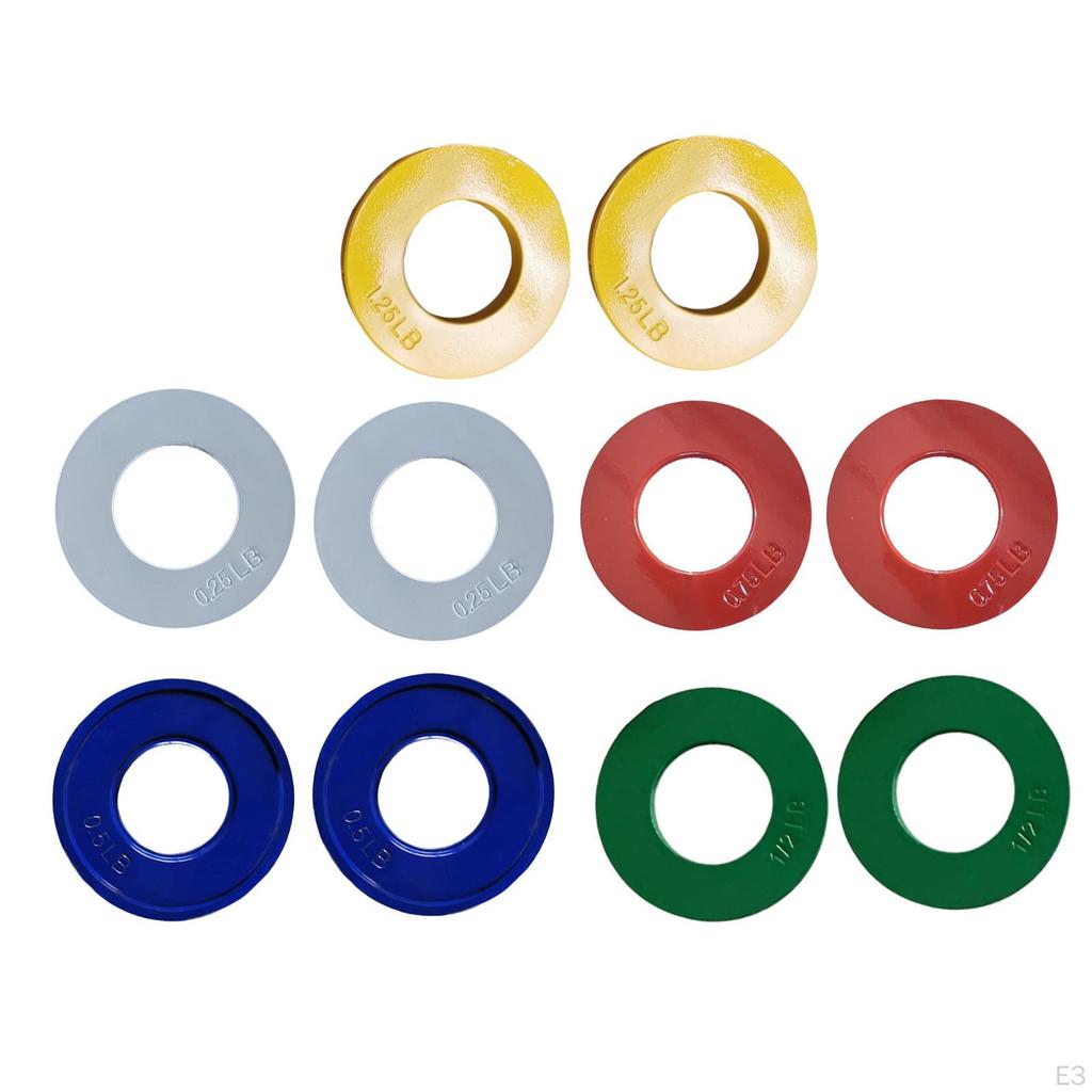 2 Pieces Fractional Weight Plates Color Coded Dumbell Weights Small Change for Home Gym