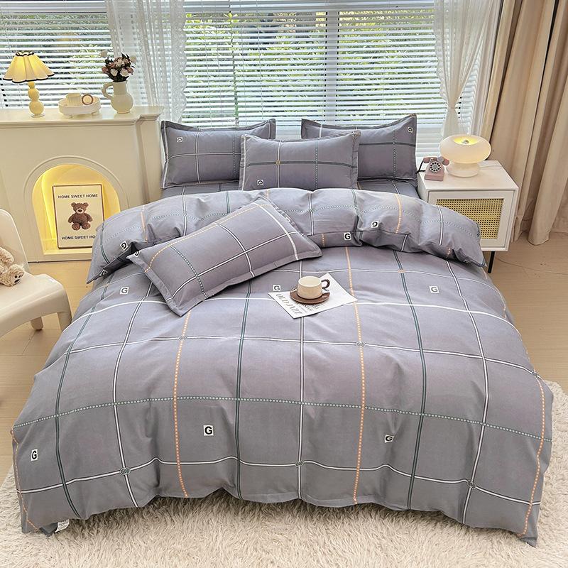 Свежий и пасторальный стиль растений и цветов, общежитие, дом, набор из трех предметов, набор из четырех предметов, шелковисто-мягкое и нежное постельное белье