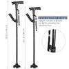 TrustyCane: Light-Up Walking Stick with Voice Broadcast for Seniors, Five-Section Adjustable Design