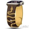 Engraved Silicone Strap For Apple Watch Band 46mm 45mm 44mm 42mm 41mm 40mm 49mm 38MM Correa Snake Texture Bracelet Series 10 8 9 7 SE 6 5 4 3 Ultra 2