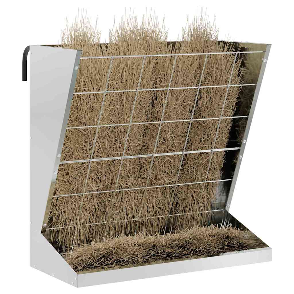 Hay Feeder Silver 71 x 33 x 70 cm Galvanized Steel