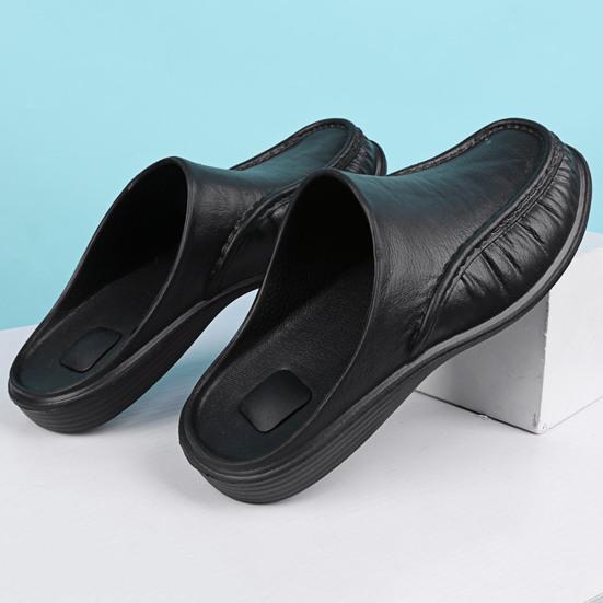 Eva Slippers Men Light Weight Toe Closed Slided Solid Color Leisure Slippers Water Shoes