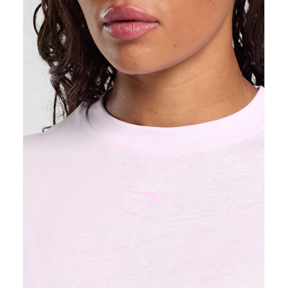 Gymshark Gs Power Oversized T shirT Ice Pink B4a7o Kcpx