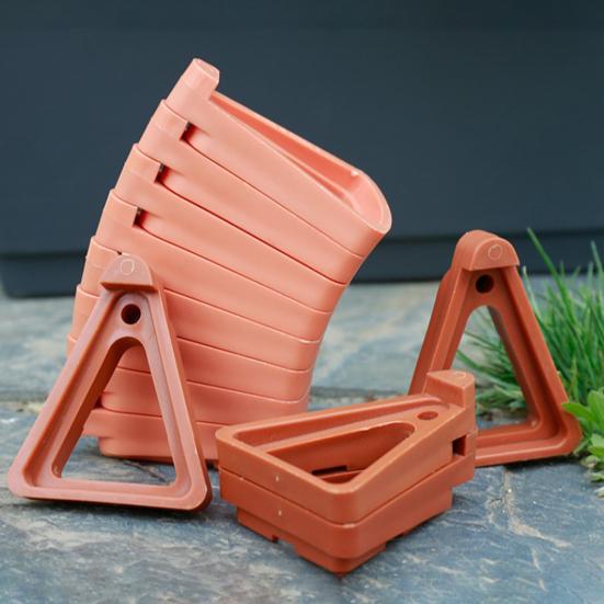 12 шт./компл. подставка для поднятия горшка, прочная водосберегающая, устойчивая к коррозии, садовая смола, горшок на ножках, треугольный цветочный горшок