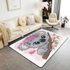 Мультяшный ковер-коала, кавайный ковер с диким животным, коврик с цветком для ванной, гостиной, заднего двора, нескользящий входной коврик