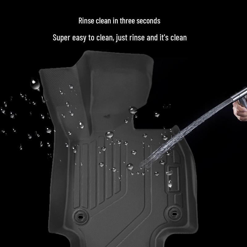 Коврики TPE для пола и багажника Toyota Harrier с правым рулем (2020-2024 гг.) - Водонепроницаемая, износостойкая накладка на спинку