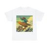 Vintage Style Surf Tee T Shirt Jesus Christ Tee Religious Art "Love Thy Swell"