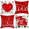 Pillow Valentine's Day Pillow Case Red Love Bedside Pillow Sofa Cushion