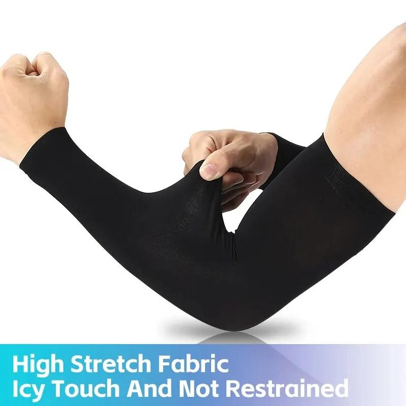 Ice Silk спортивные рукава для езды на велосипеде, защиты от солнца и ультрафиолета, для путешествий, бега, спортзала, фитнеса, прохладного лета, рукава для рук