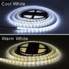 USB 5M 300LED Теплый Белый Холодный Белый Свет Лента 3528 SMD 5V Гибкая Осветительная Лампа Для Украшения Дома