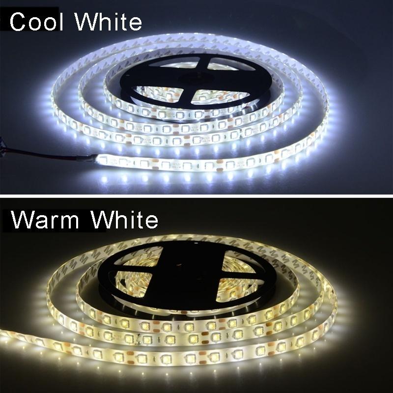 USB 5M 300LED Теплый Белый Холодный Белый Свет Лента 3528 SMD 5V Гибкая Осветительная Лампа Для Украшения Дома