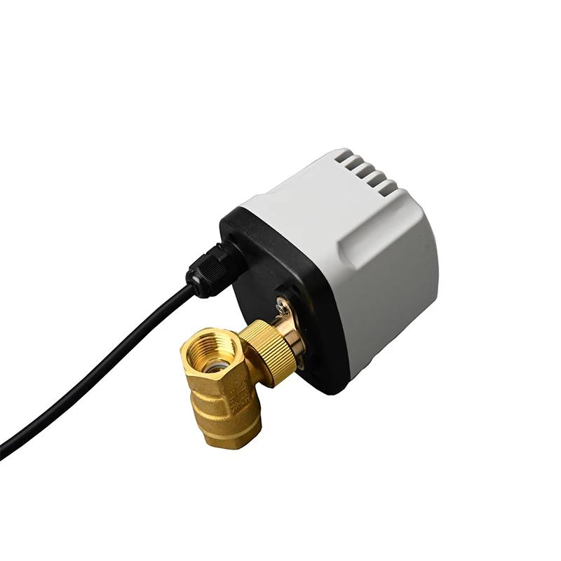 1/2" 3/4" 1" IP65 Водонепроницаемый Моторизованный Шаровой Кран 3-проводной 2-контактный Нормально Закрытый Латунный Электрический Шаровой Кран 8 Нм Крутящий Момент
