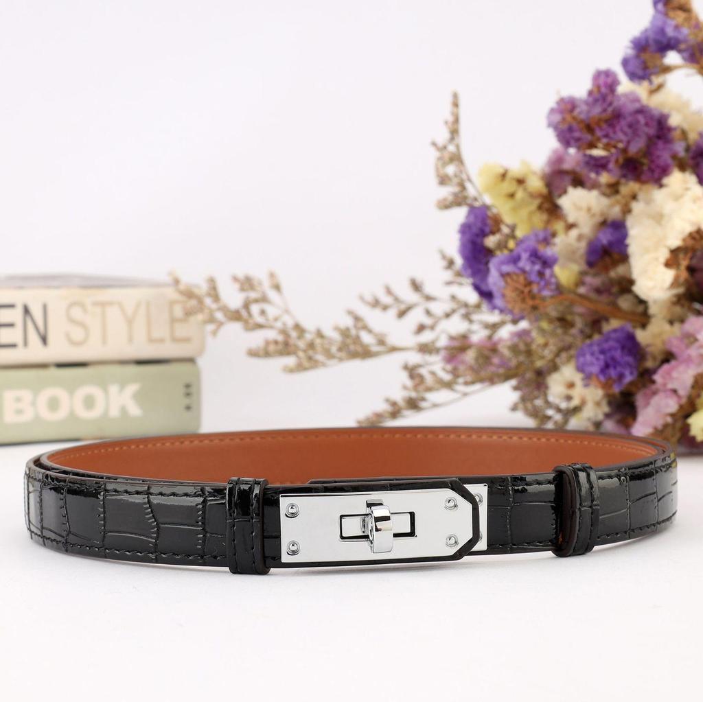 Универсальный женский ремень H-образного типа из лицевой коровьей кожи для подчеркивания талии и украшения летних платьев