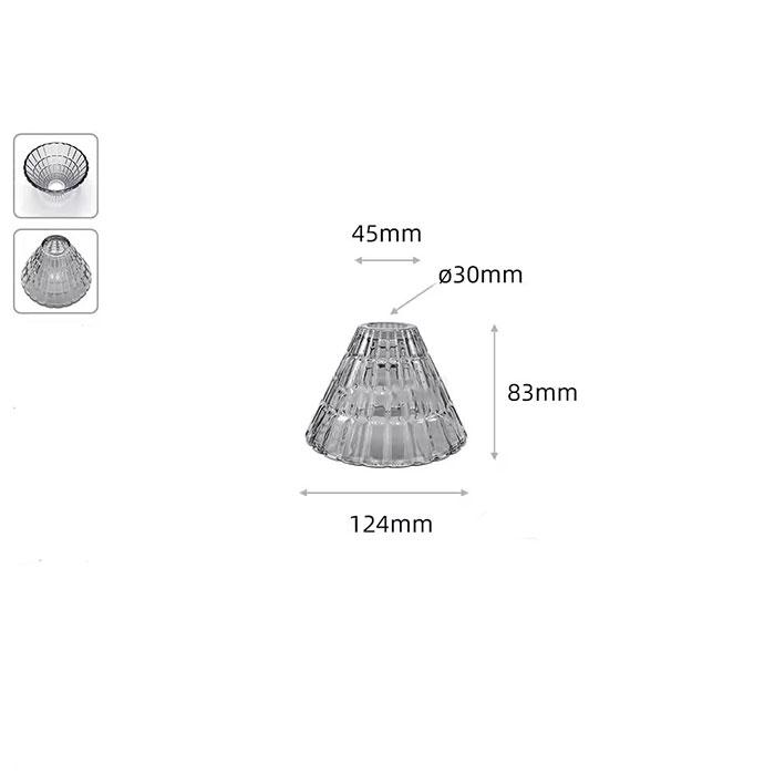Прозрачный матовый абажур с отверстием 30 мм E14, сменный стеклянный абажур с отверстием 3 см зеленого и янтарного цвета для настенных светильников E12 Candle