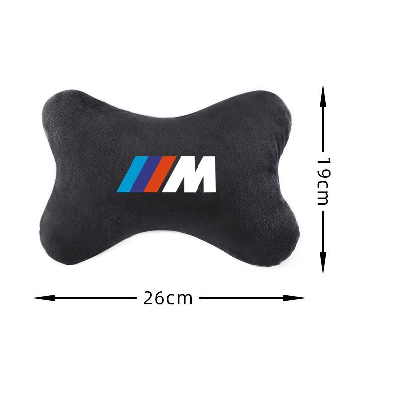 LVLL3 Suede Car Neck Pillow Seat Headrest For BMW M Emblem E46 E36 E34 F10 E90 F30 E60 F30 E53 E30 E92 E87 Auto Accessories