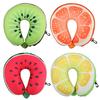 Fruit U Shaped Travel Pillow Nanoparticles Car Neck Pillow Watermelon Lemon Kiwi Orange Pillows Soft
