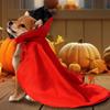 Flowing Pet Costume Cape Adjustable Hooded Funny for Seasonal Photos
