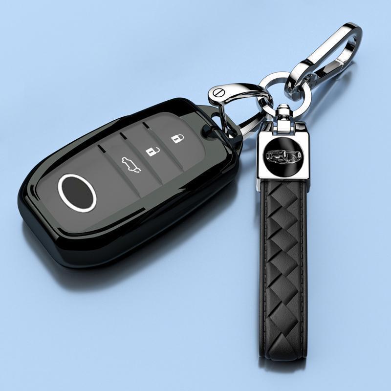 Роскошный подвес-чехол для ключа для Toyota Highlander 2025 – Унисекс, Полностью закрывающаяся пряжка с гибридной цепочкой 380T