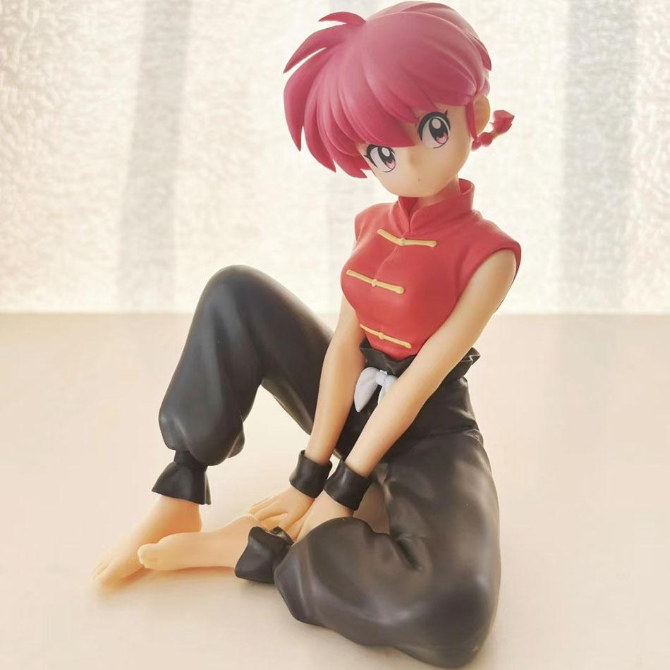 В наличии Ranma ½ Рамма Саотомэ Аниме ПВХ Фигурка Действия Кукла Модель Сидячая Поза Рамма Саотомэ Подарок на День Рождения